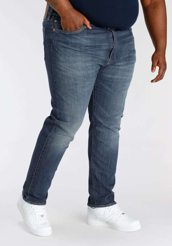 medium indigo worn in