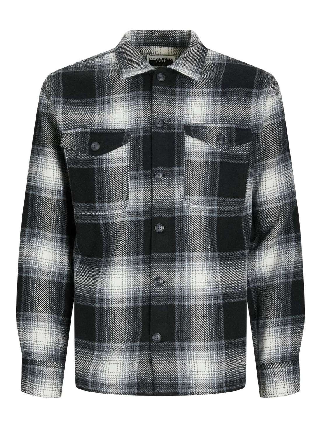 Рубашка с длинным рукавом JCOEDDIE CHECK WOOL BLEND OVERSHIRT LS