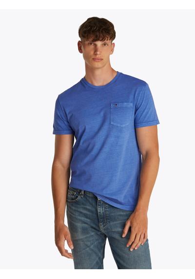 Футболка слегка потертого вида TJM SLIM WASHED POCKET TEE