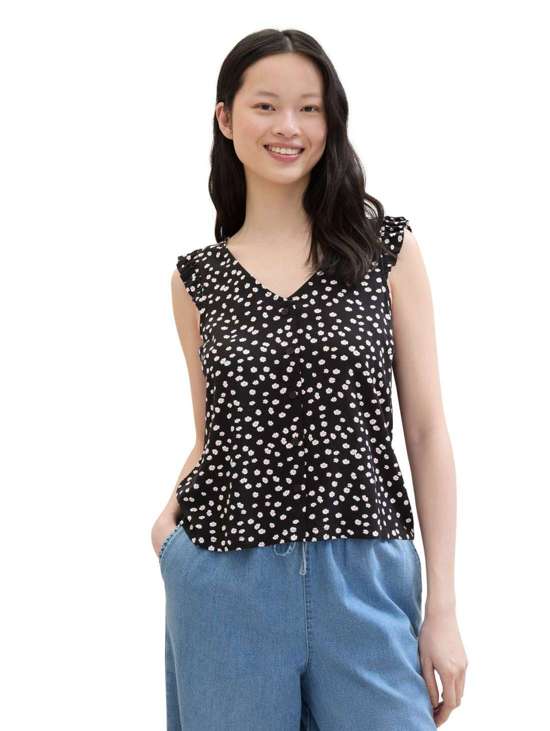 black flower minimal print