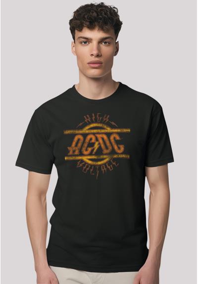 футболка»AC/DC Rock Musik Band High Voltage Logo Distressed«