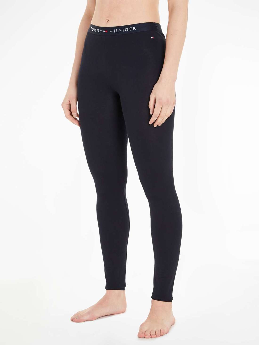 Леггинсы с надписью логотипа Tommy Hilfiger на поясе. LEGGING