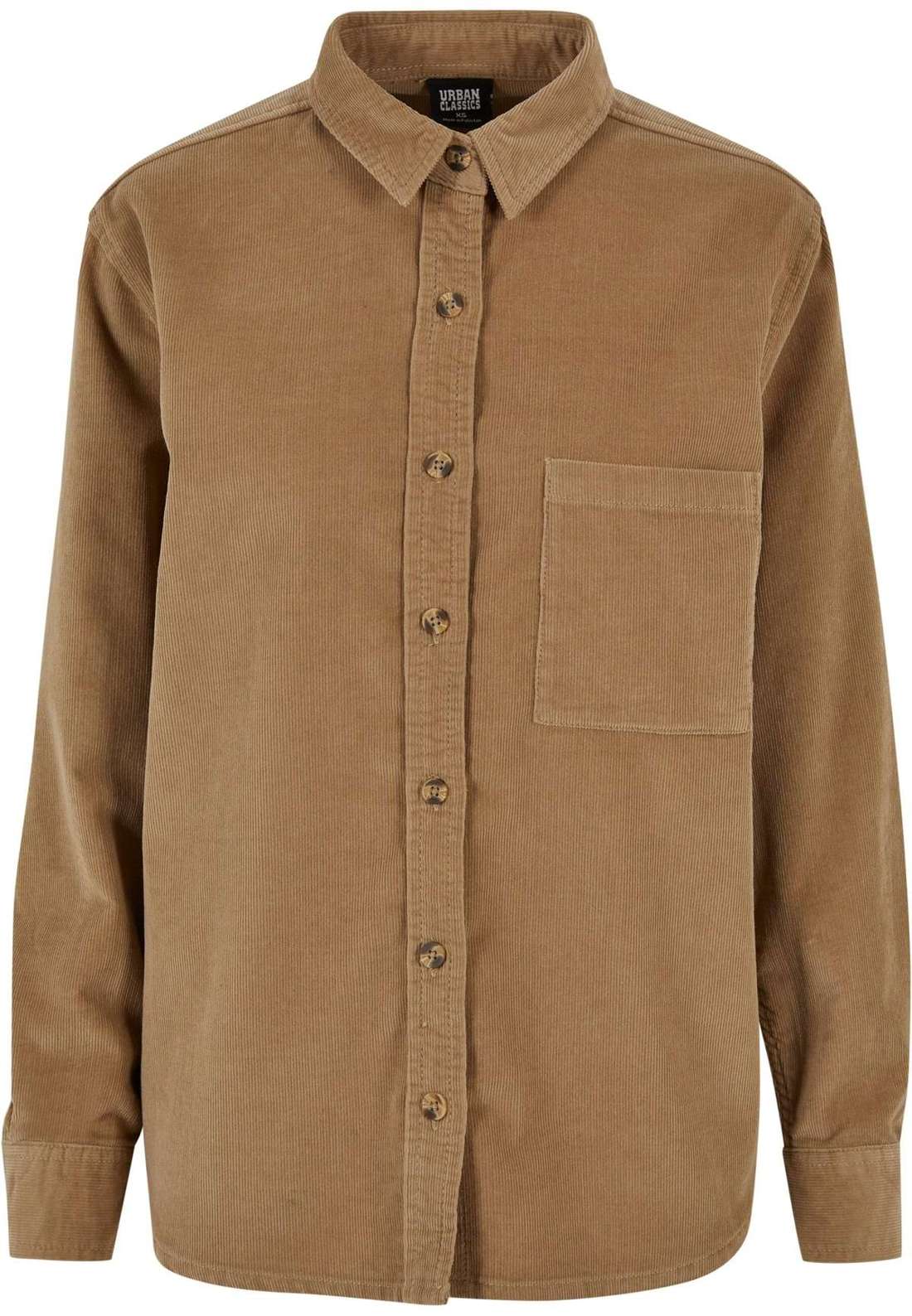 Рубашка с длинным рукавом Urban Classics Damen Ladies Corduroy Oversized Shirt