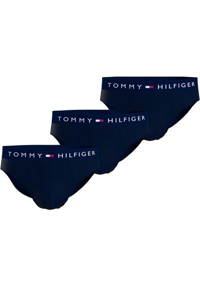 Трусики (3 шт. в упаковке) с надписью логотипа Tommy Hilfiger.