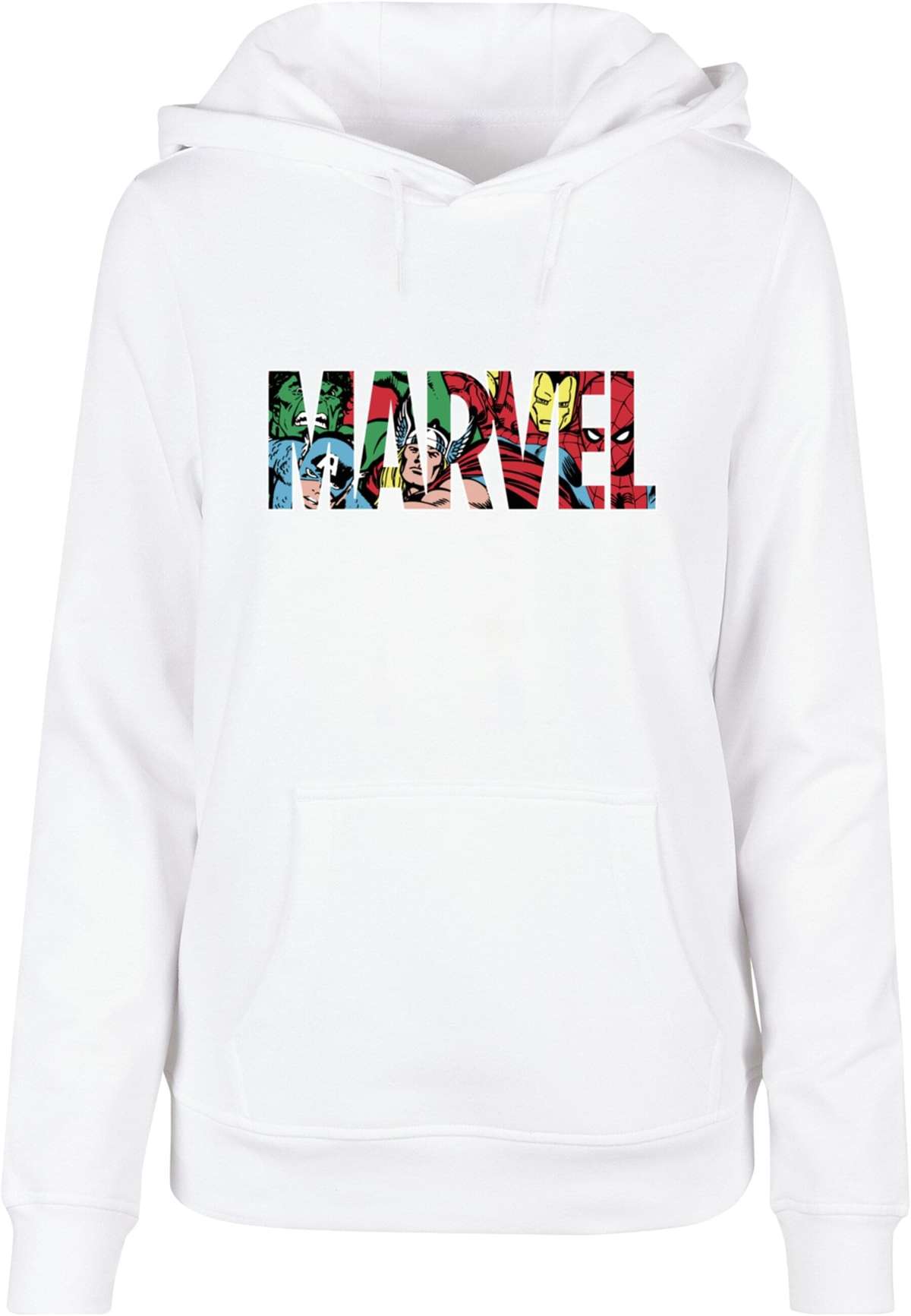 Толстовка с капюшоном Damen Ladies Marvel Logo Character Infill Hoody