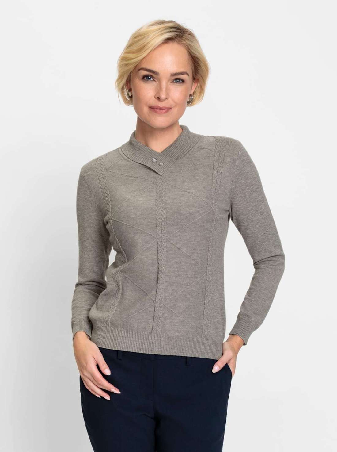 свитер с V-образным вырезом Pullover