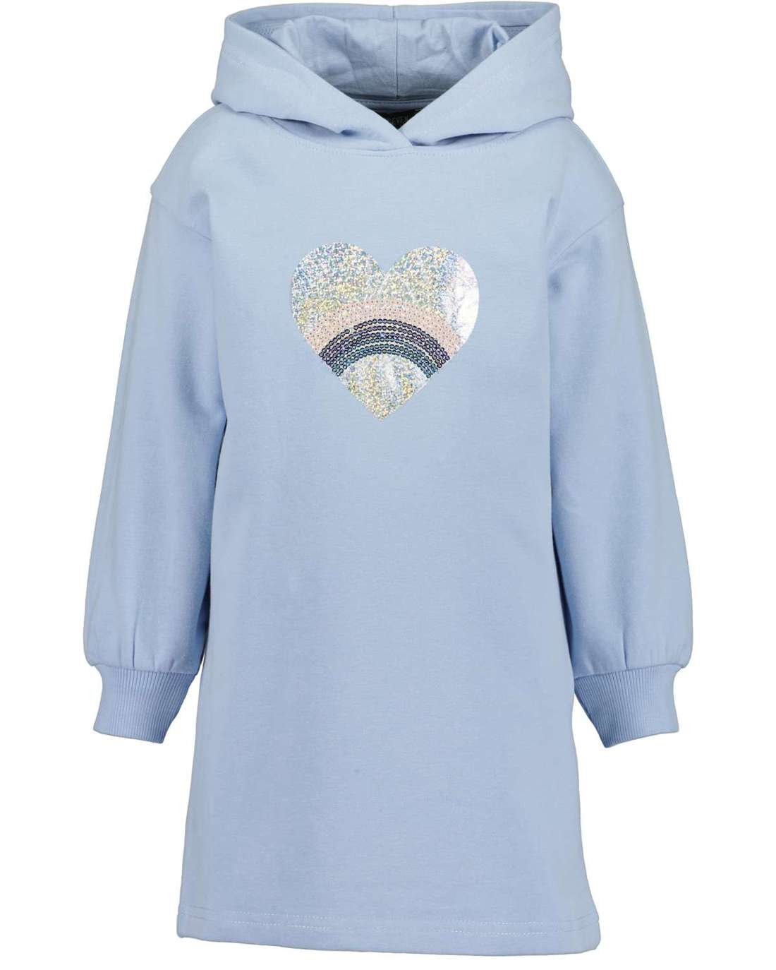 Платье из джерси Mädchen Sweatkleid mit Kapuze HAPPY