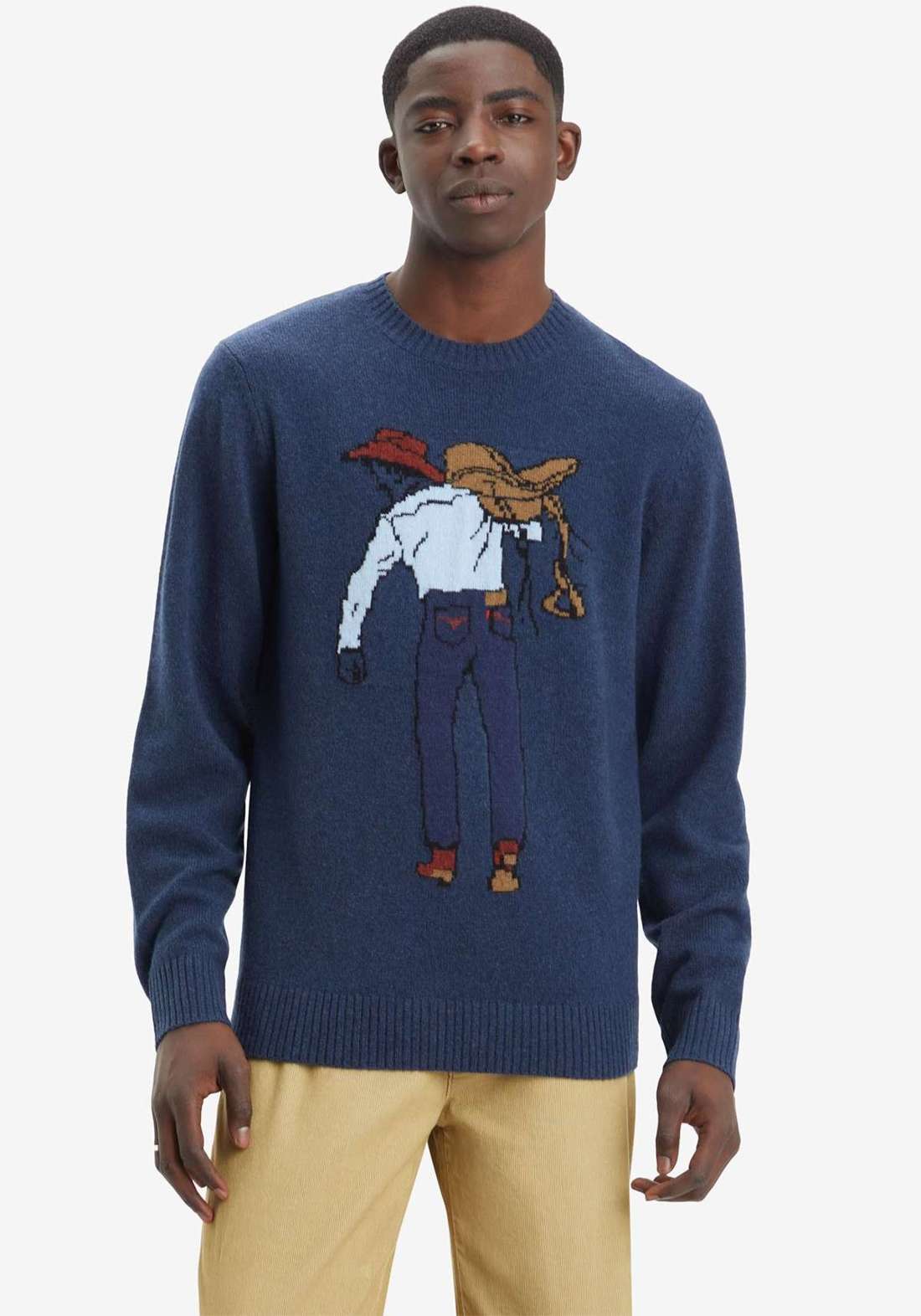 Вязаный свитер с интегрированным мотивом ORIGINAL HM SWEATER