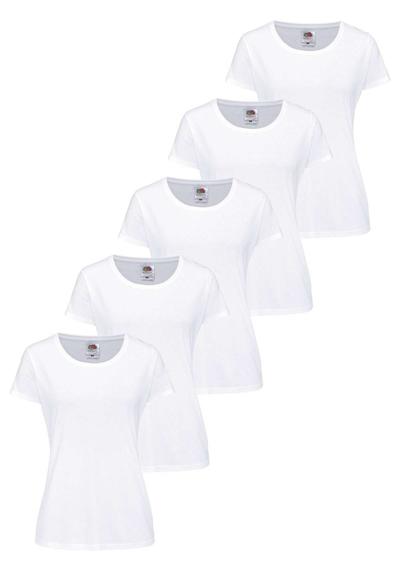 Рубашка с круглым вырезом, (в упаковке 5 шт.), оригинал T. LADY-FIT в упаковке 5 шт.