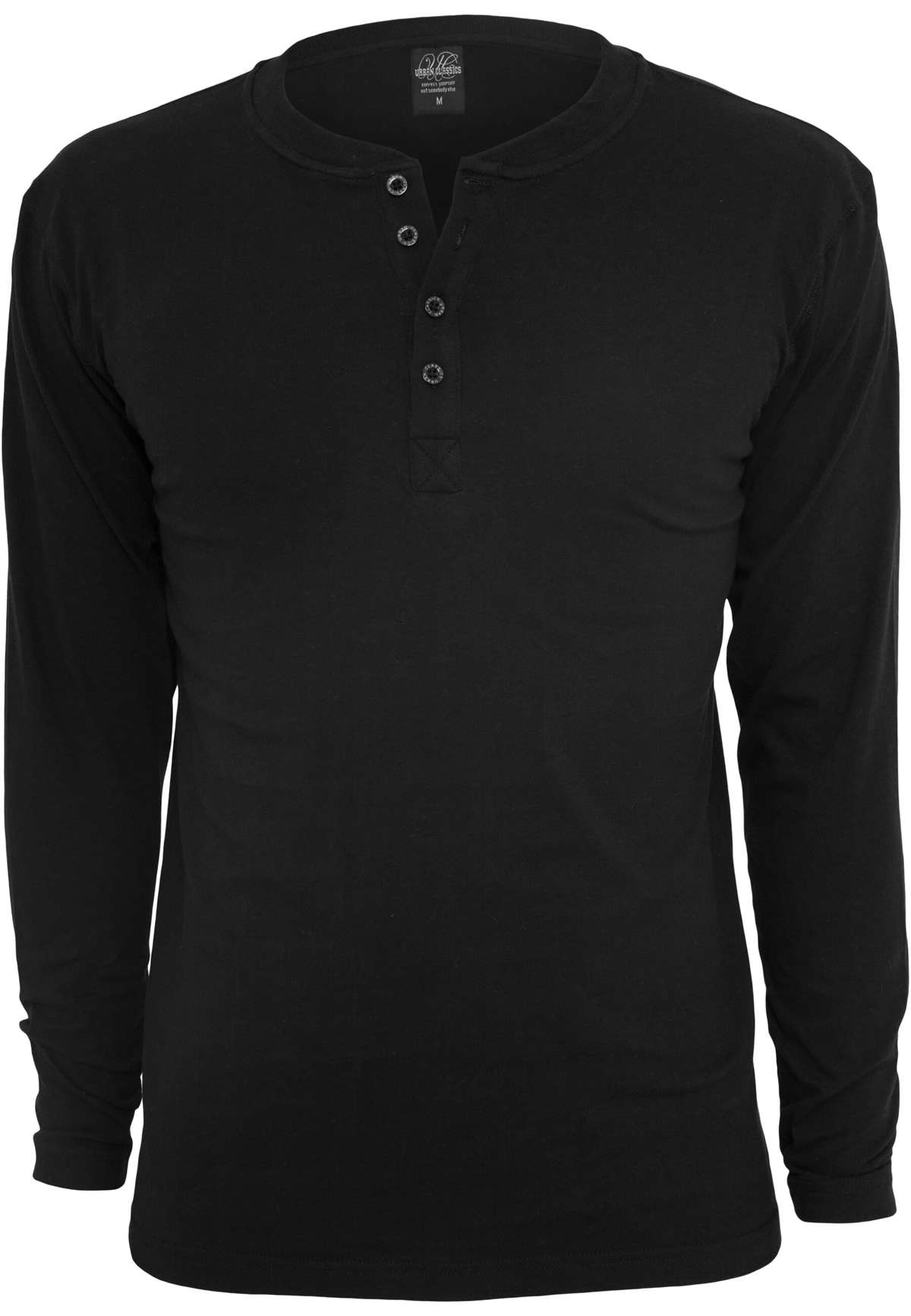 футболка Urban Classics Herren Basic Henley L/S Tee