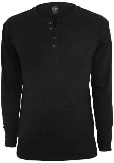 футболка Urban Classics Herren Basic Henley L/S Tee