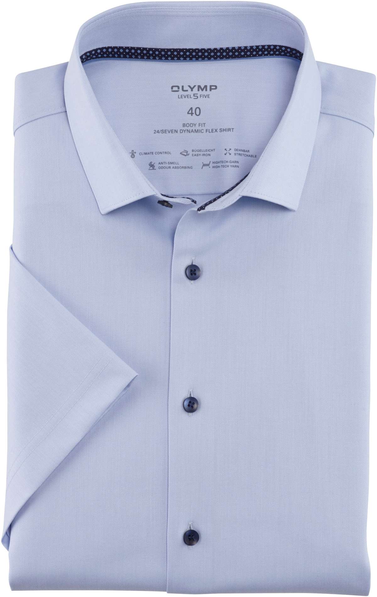 Рубашка с короткими рукавами, качество 24/7 Dynamic Flex.