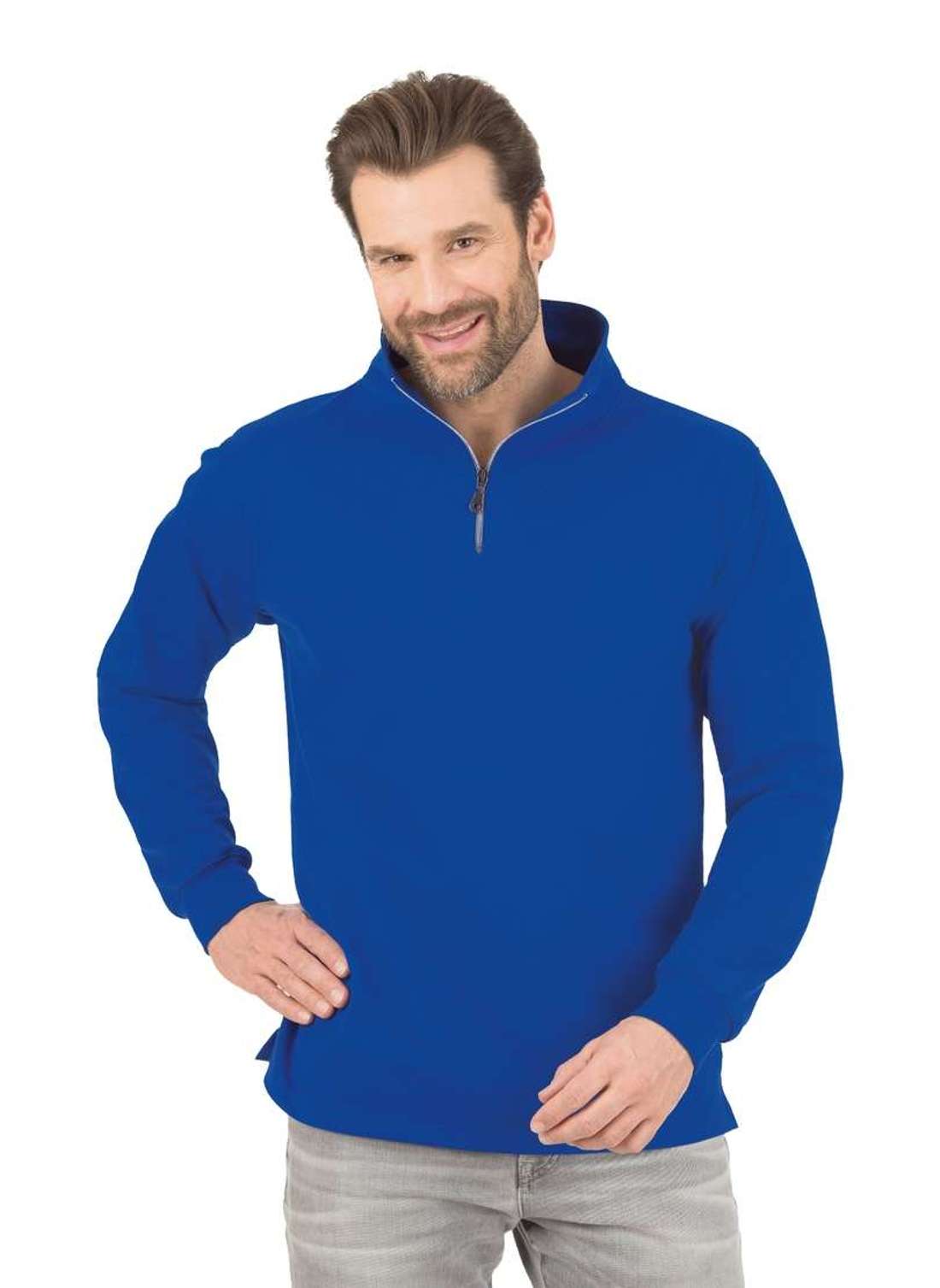 толстовка TRIGEMA Reißverschluss-Sweater