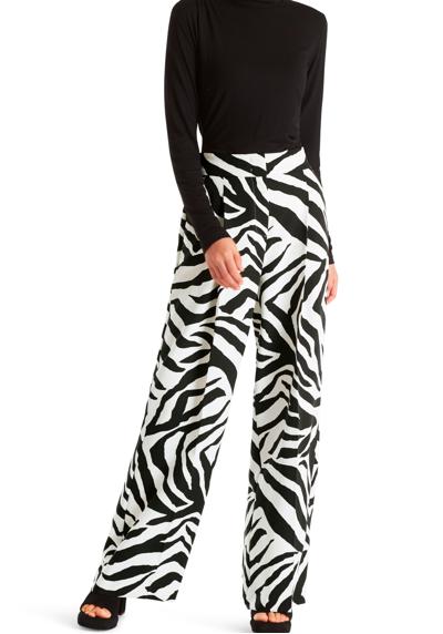Тканевые брюки с рисунком зебры