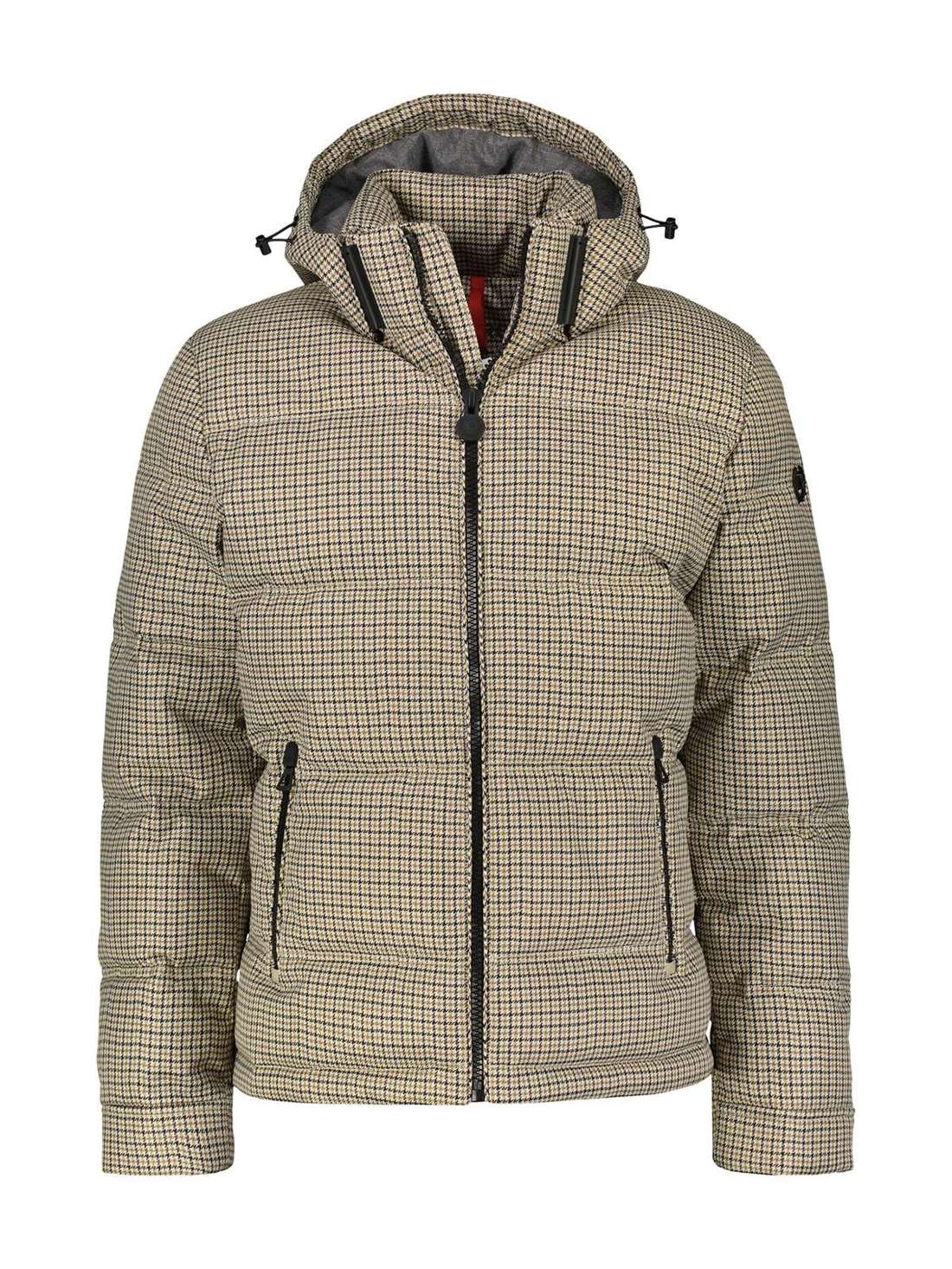 Уличная куртка с капюшоном LERROS Steppblouson, kariert