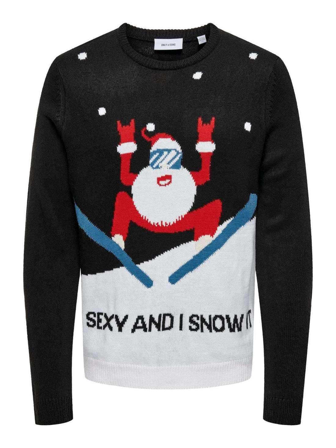 Вязаный свитер ONSXMAS REG 5 PLACEMENT CREW KNIT