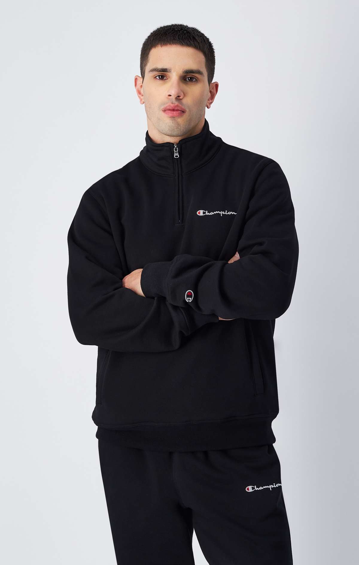 Рубашка с длинным рукавом»Half Zip Sweatshirt«