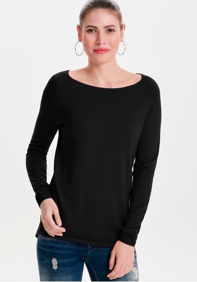 Длинный свитер с широким круглым вырезом »ONLMILA LACY L/S LONG PULLOVER KNT NOOS«