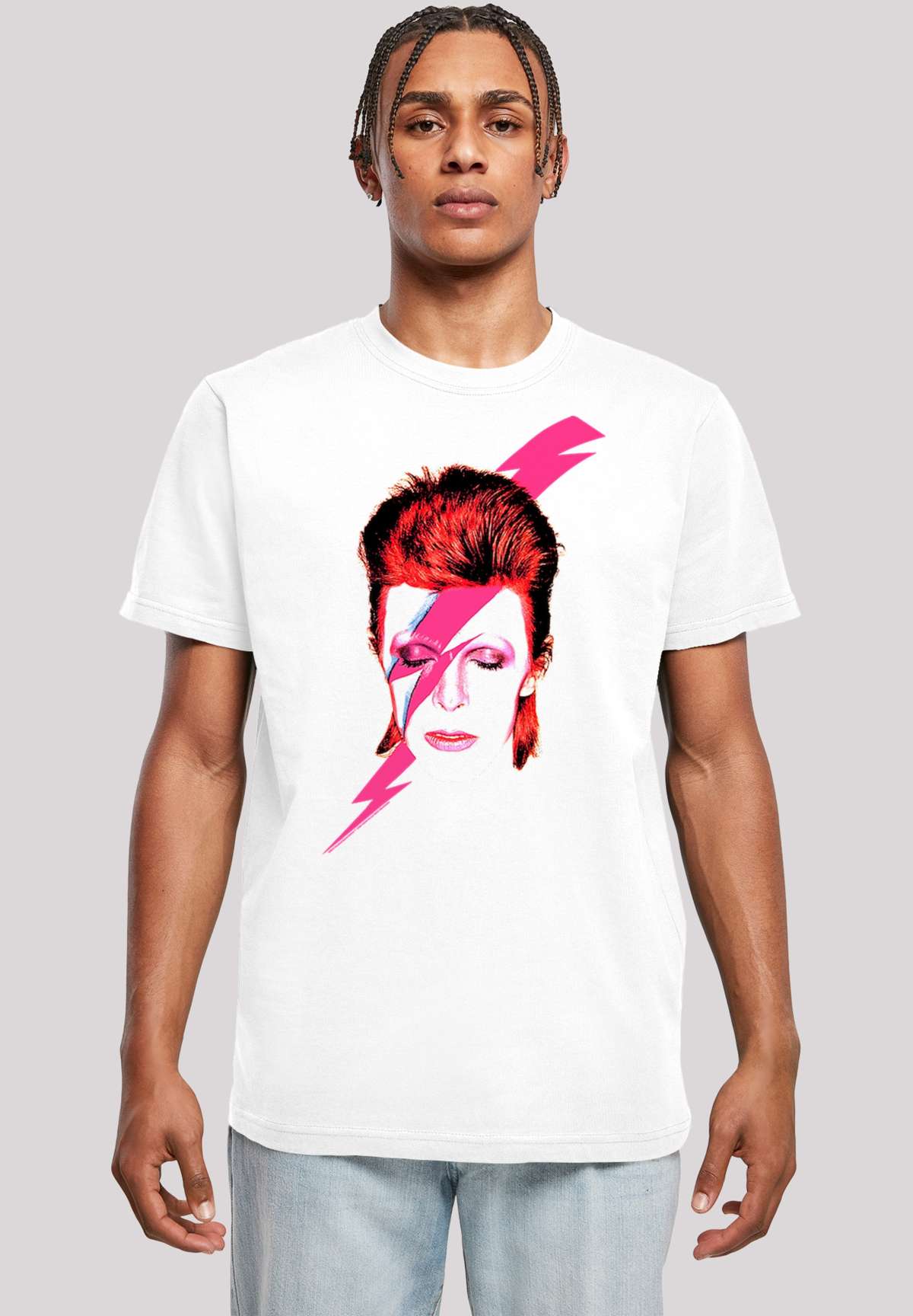 футболка»David Bowie Aladdin Sane Lightning Bolt«