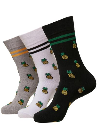 Базовые носки»Unisex Recycled Yarn Pineapple Socks 3-Pack«