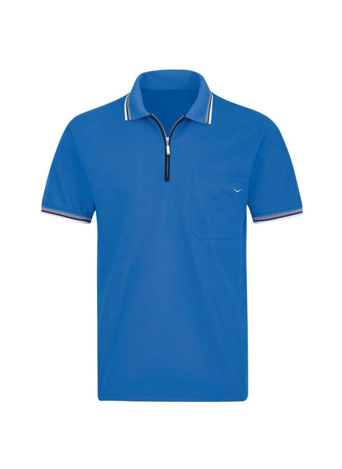 рубашка поло TRIGEMA Poloshirt mit Reißverschluss