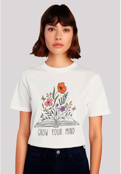 футболка Flower grow your mind book