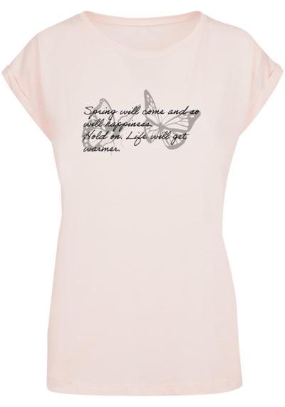 футболка »Damen Ladies Spring Saying Extended Shoulder Tee«