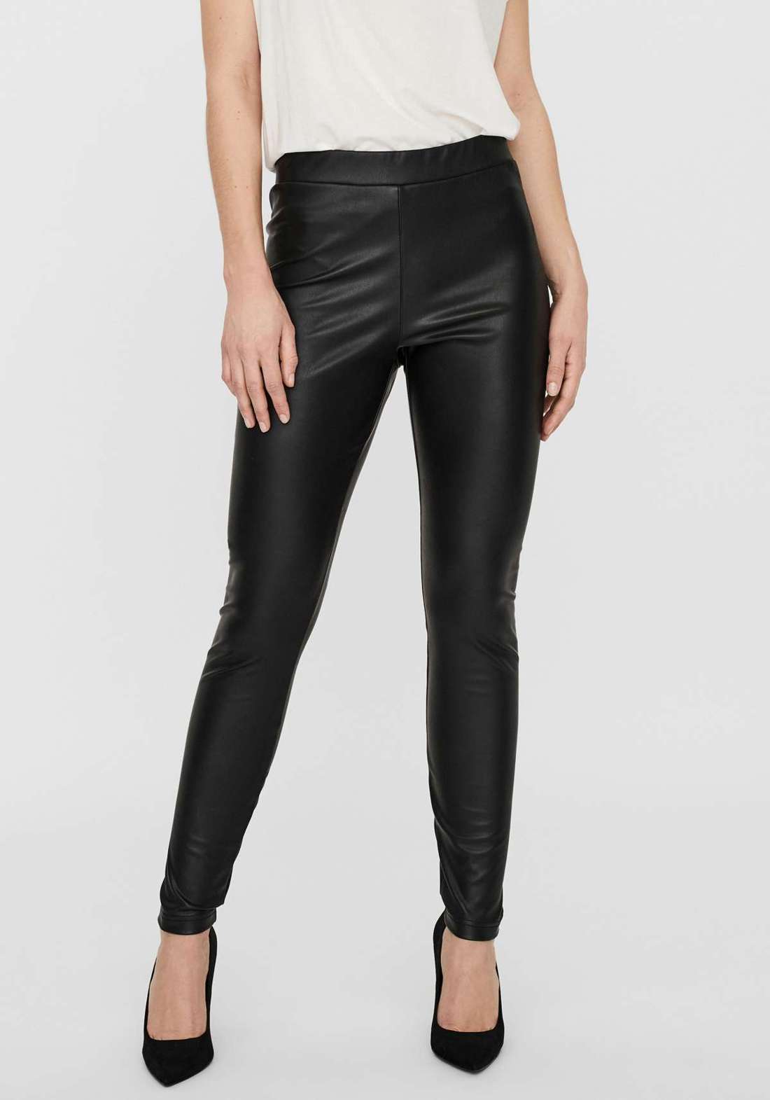 Брюки из искусственной кожи VMGANA MR PL LEGGING