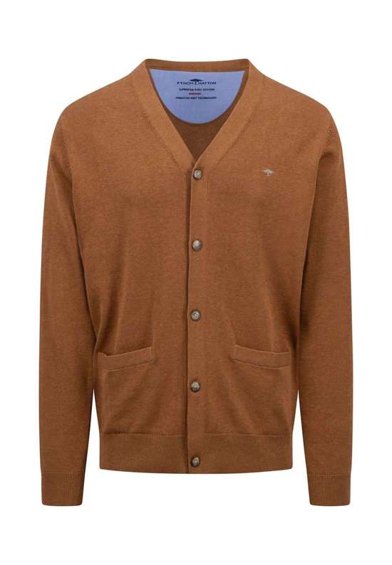 Кардиган с накладными карманами