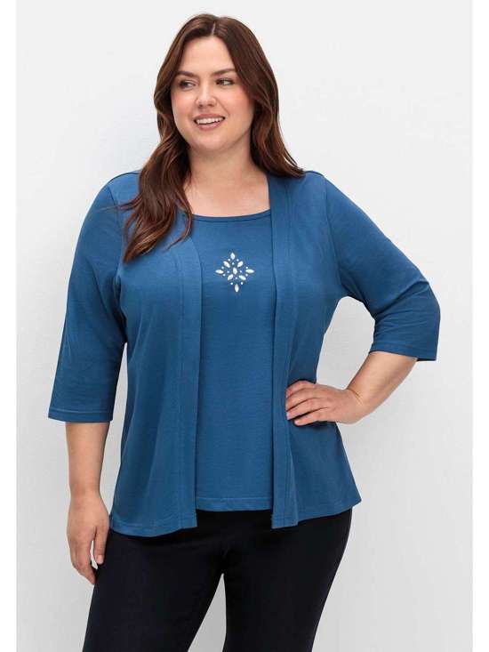 синий джинсовый