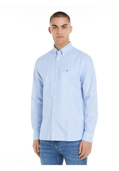 Рубашка с длинными рукавами и модным узором в мелкую клетку.»HERITAGE OXFORD GINGHAM RF SHIRT«