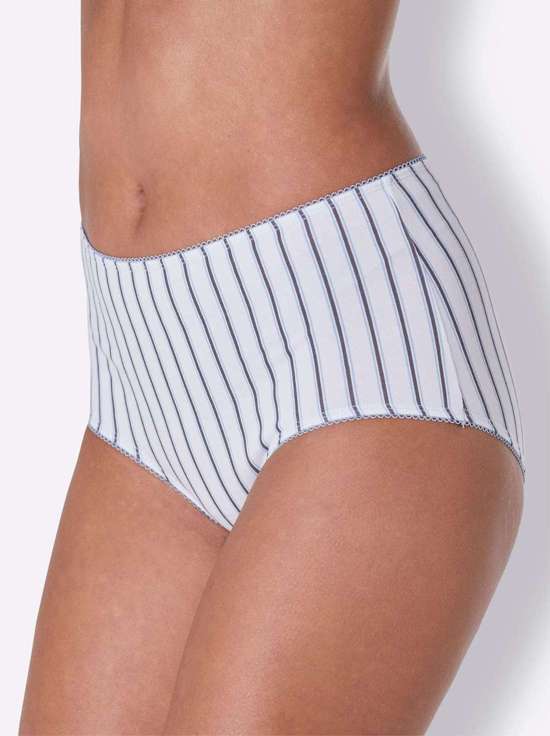 5x bleu-gestreift + 5x anthrazit-gestreift