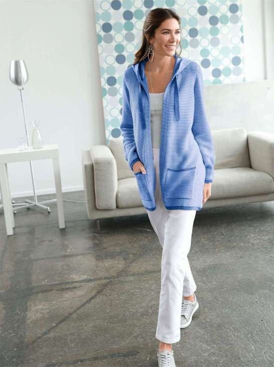 синий джинсовый-полосатый