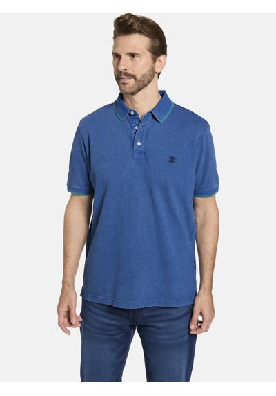 Рубашка-поло с разрезами по бокам для комфорта Poloshirt ELZIANO