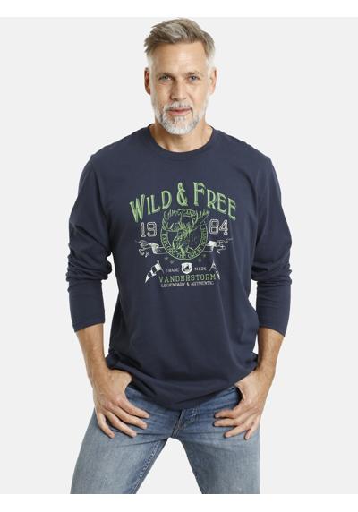 Рубашка с длинными рукавами из легкого хлопка. Langarmshirt STAAF