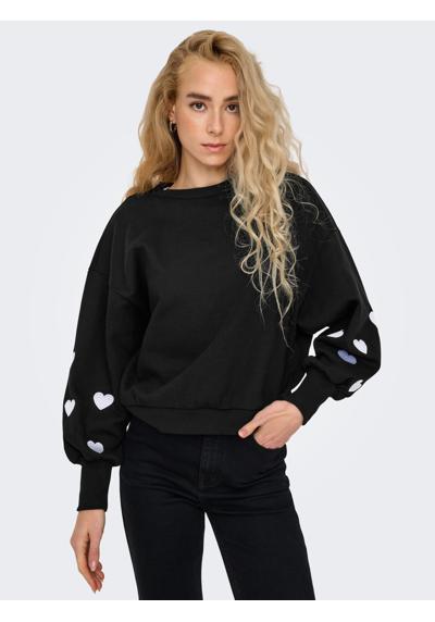 Black Detail:Penny heart (cloud dancer)