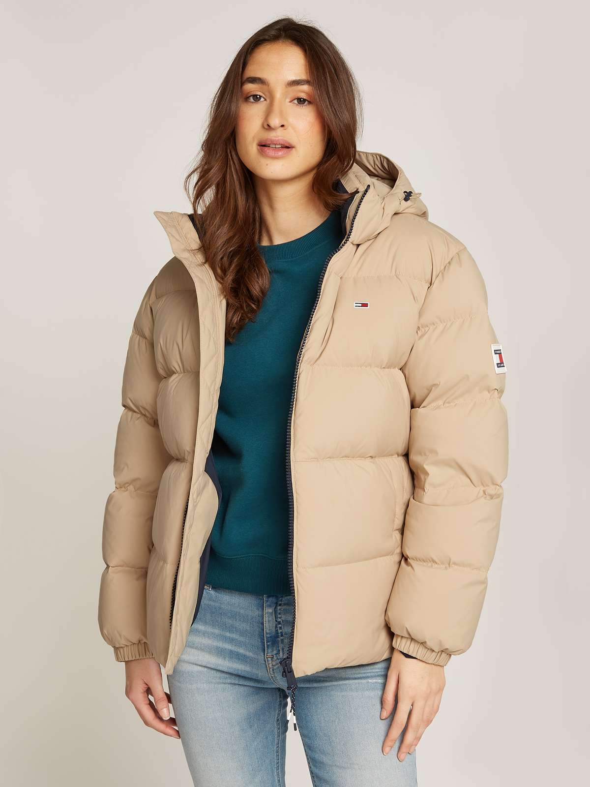 Стеганая куртка с капюшоном TJM ESSENTIAL DOWN JACKET EXT