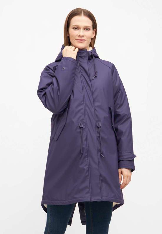 Purple Plumeria/Off White