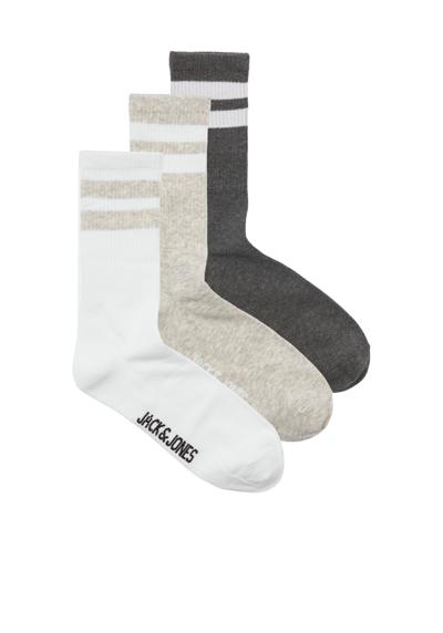 Dark Grey Melange Pack:Light Grey Melange - White