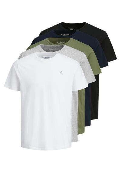 рубашка с круглым вырезом JORJXJ TEE SS CREW NECK 5PK MP NOOS