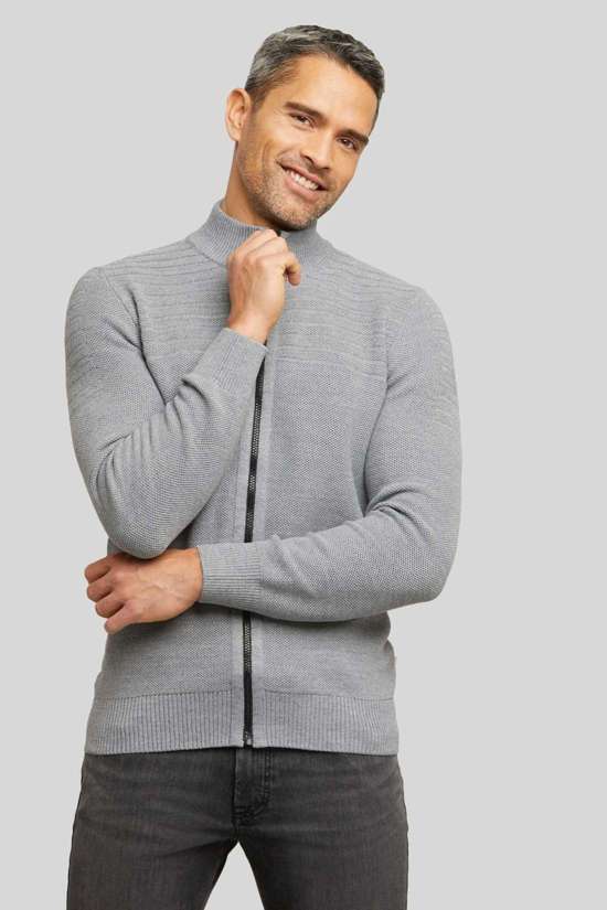 Кардиган с воротником стойкой