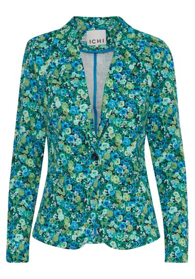 blue green multi flower aop