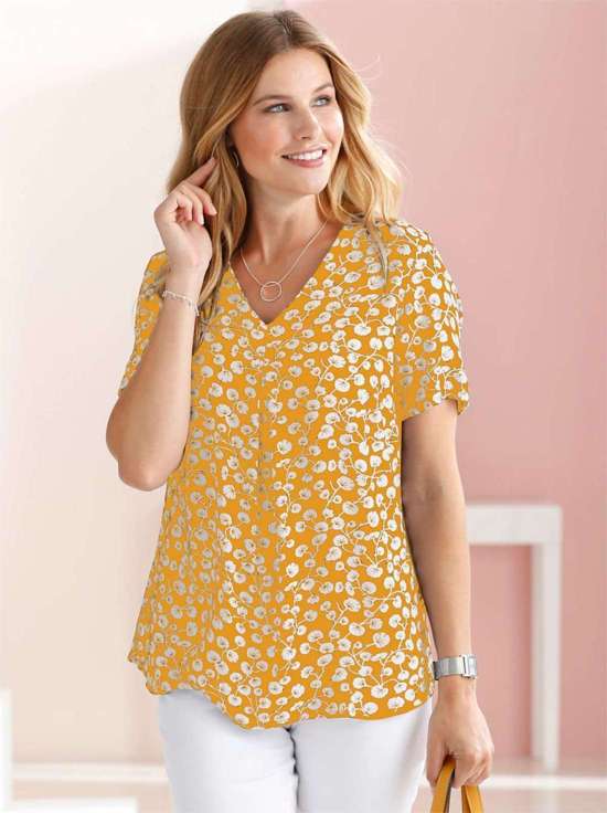 желтый-с рисунком