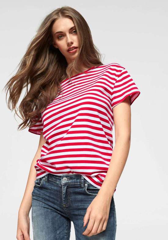 белый\красный в полоску