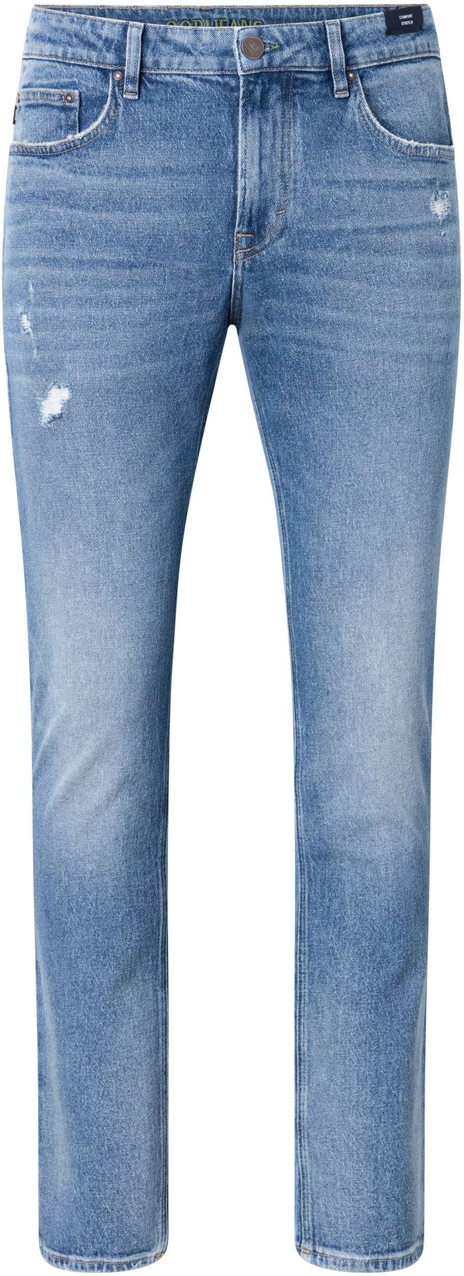 Прямые джинсы с 3D-логотипом на значке.