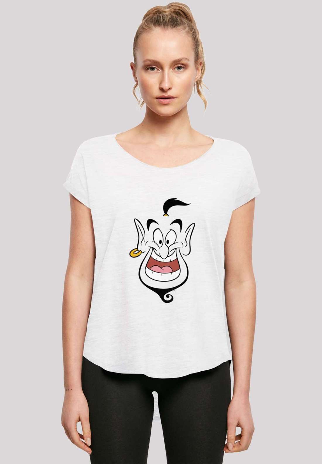 футболка Long Cut T-Shirt Disney Aladdin Genie Face