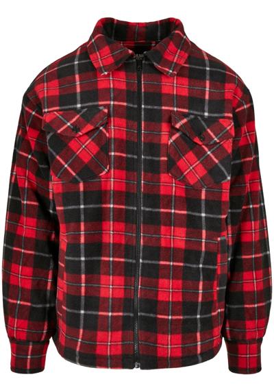 Всепогодная куртка Urban Classics Herren Plaid Teddy Lined Shirt Jacket