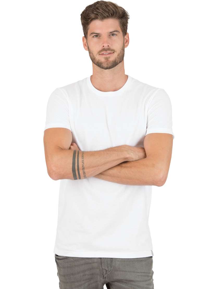 футболка TRIGEMA Slim Fit T-Shirt aus DELUXE Baumwolle