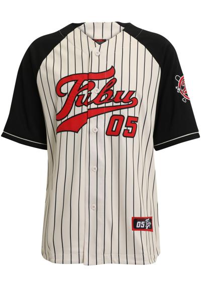 футболка Herren FM231-008-1 FUBU Varsity Pinstriped Baseball Shirt