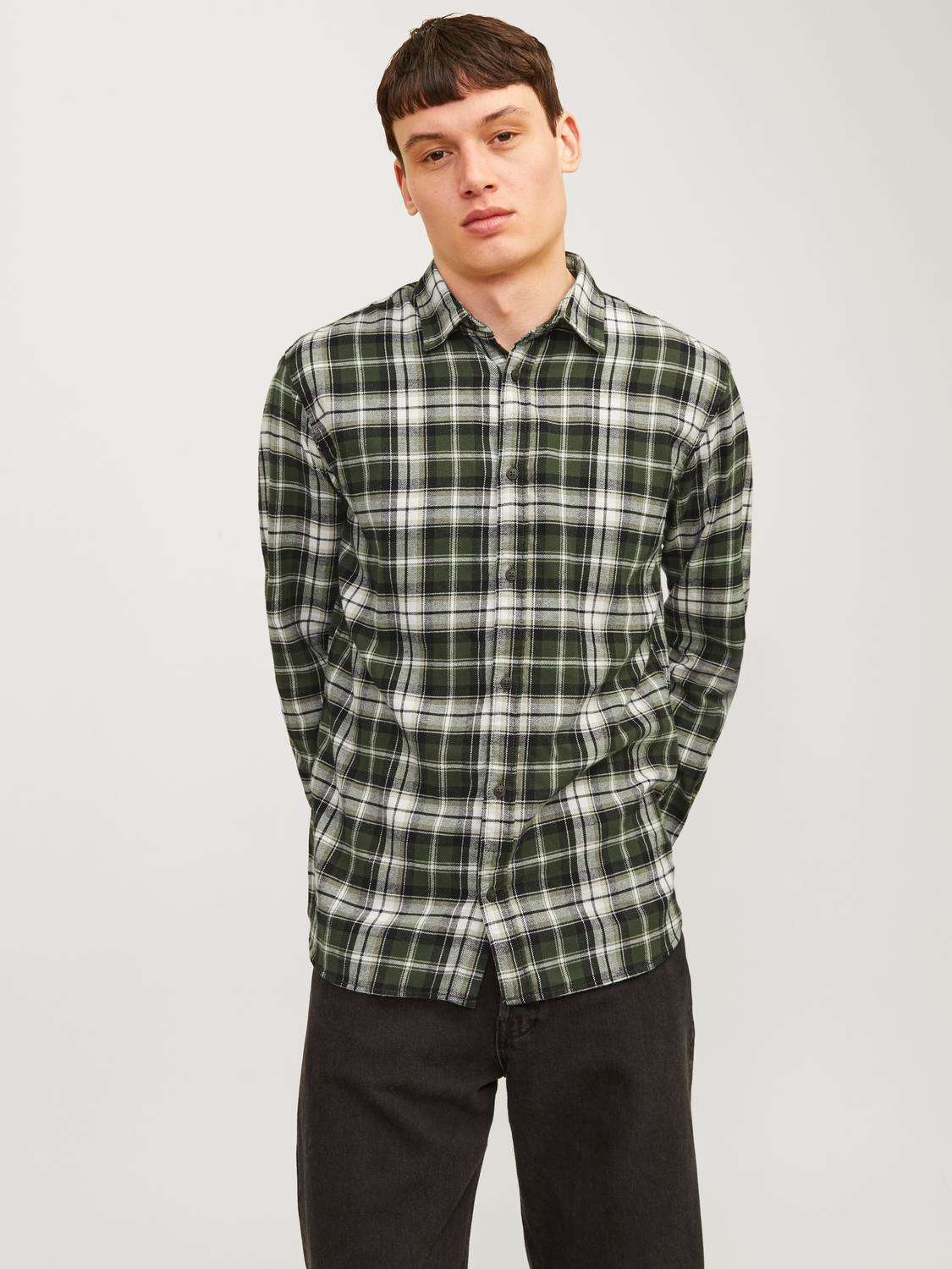 Рубашка с длинным рукавом JJJOSHUA FALL FLANNEL SHIRT LS